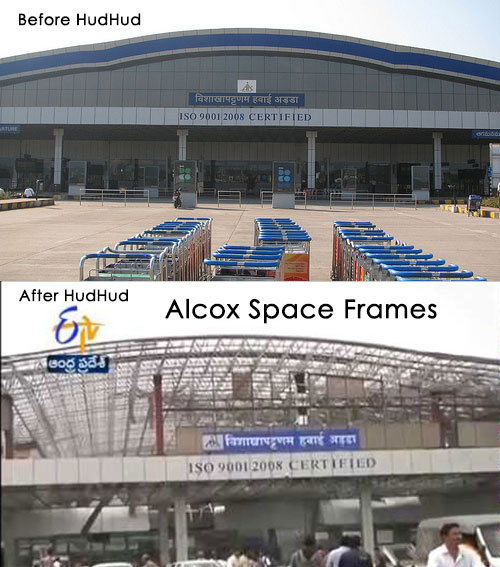 Alcox Space Structure before and after hudhud