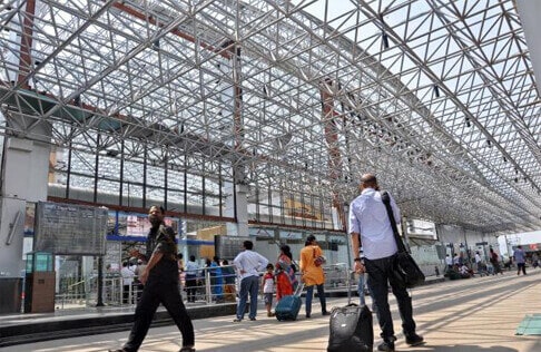 Chennai airport space frame structure