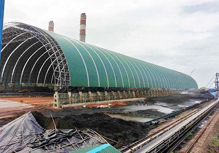 Use of Coal Shed in power plant