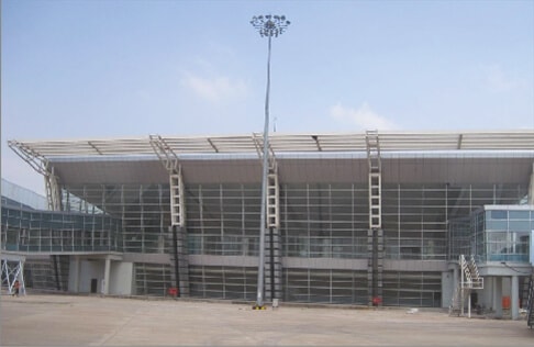 Visakhapatnam airport space frame structure