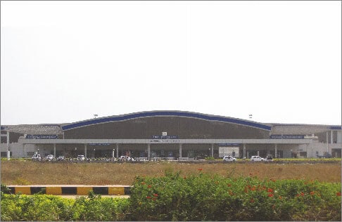 Visakhapatnam airport space frame structure