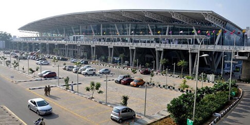 Chennai international airport space frame structure