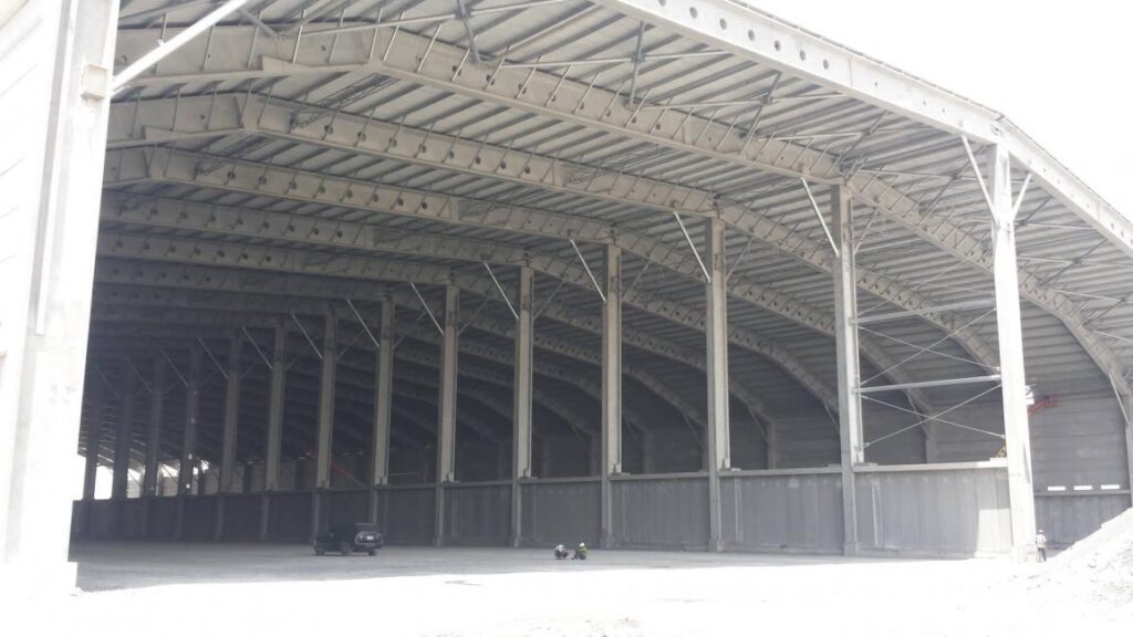 clinker storage sheds